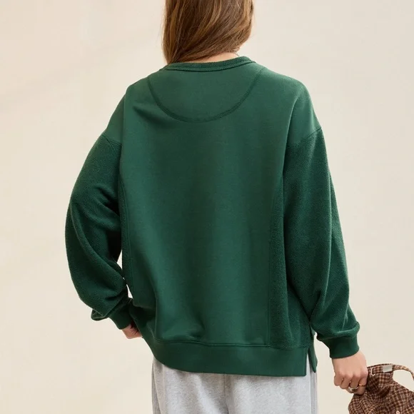 American Eagle Aerie Tres Chic Chenille Sweatshirt - Small - Picture 2 of 6